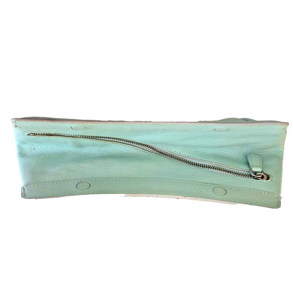 Latico green turquoise Clutch purse with brooch vintage look - Picture 9 of 13